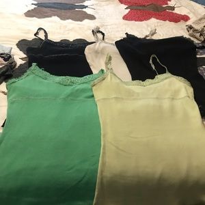 6 justice tank tops with built in bra